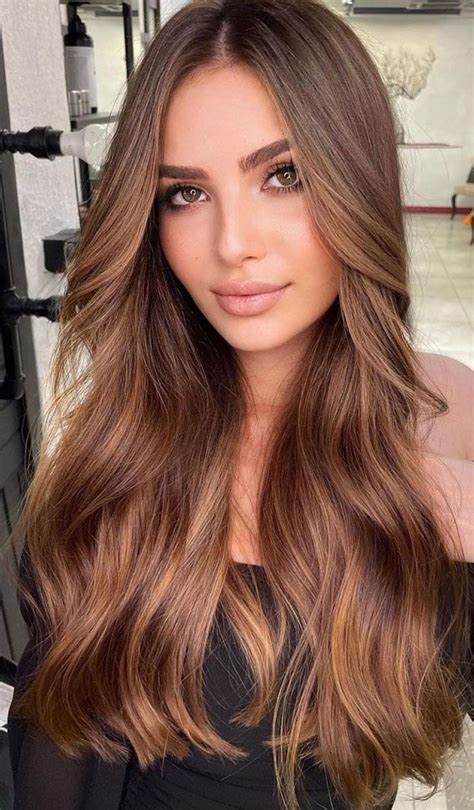 brown hair caramel|dark caramel hair color.